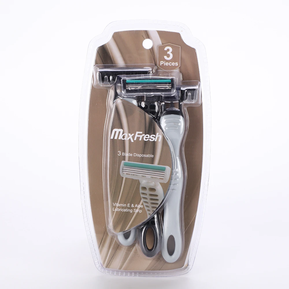 Three Inch Razorblade D332L Triple Blade Disposable Razor - Professional OEM/ODM Razor ...