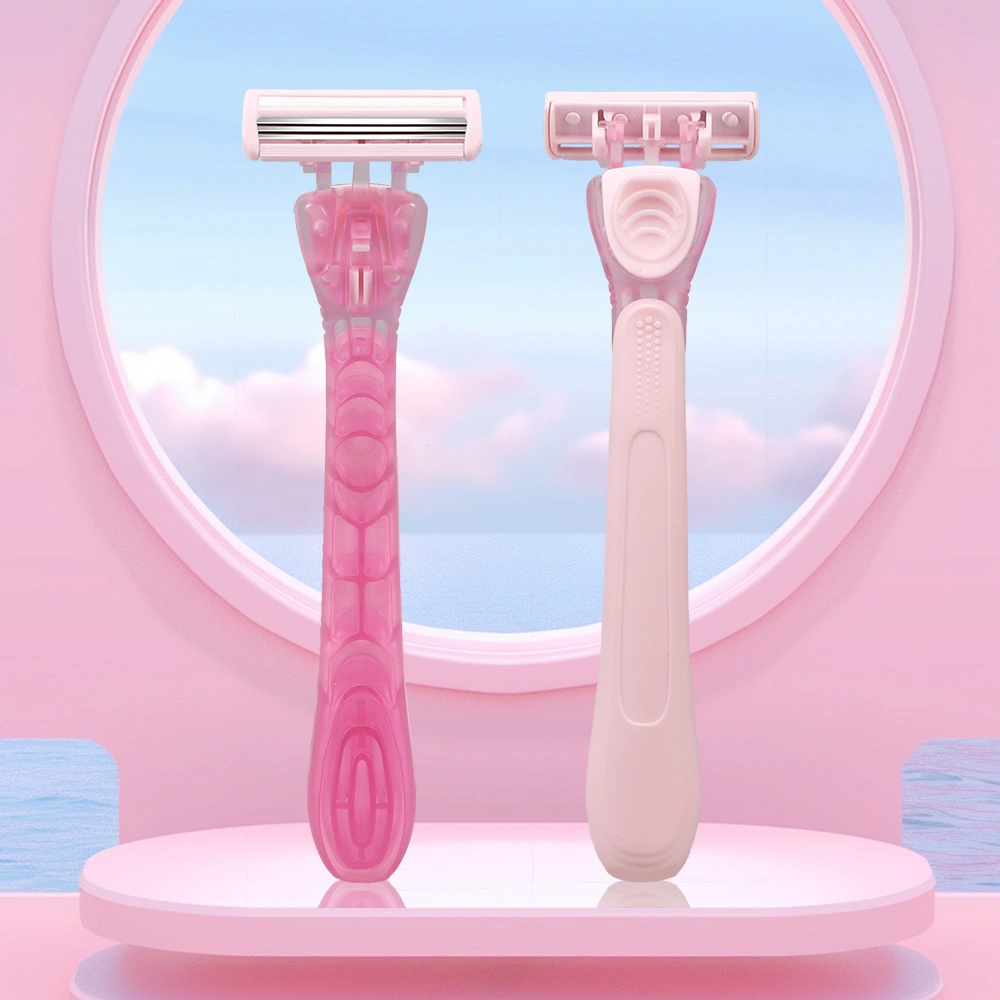 Ladies Battery Slim Razor D336L Triple Blade Women's System Razor - Professional OEM/ODM Razor ...