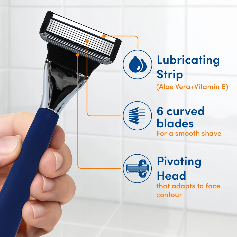 D968 Six Curved blade - Professional OEM/ODM Razor Manufacturer ...