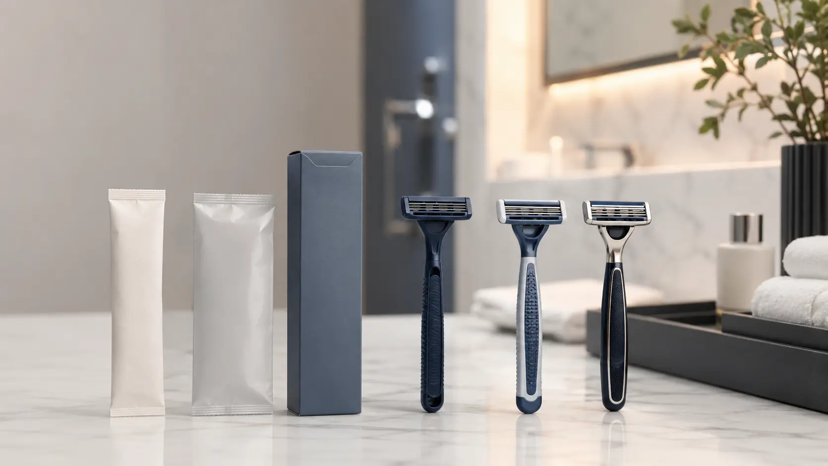 Hotel amenity razors balancing cost, packaging and guest experience
