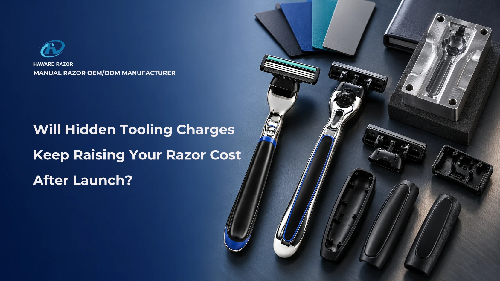 Razor tooling amortization planning for custom handles and cartridge components