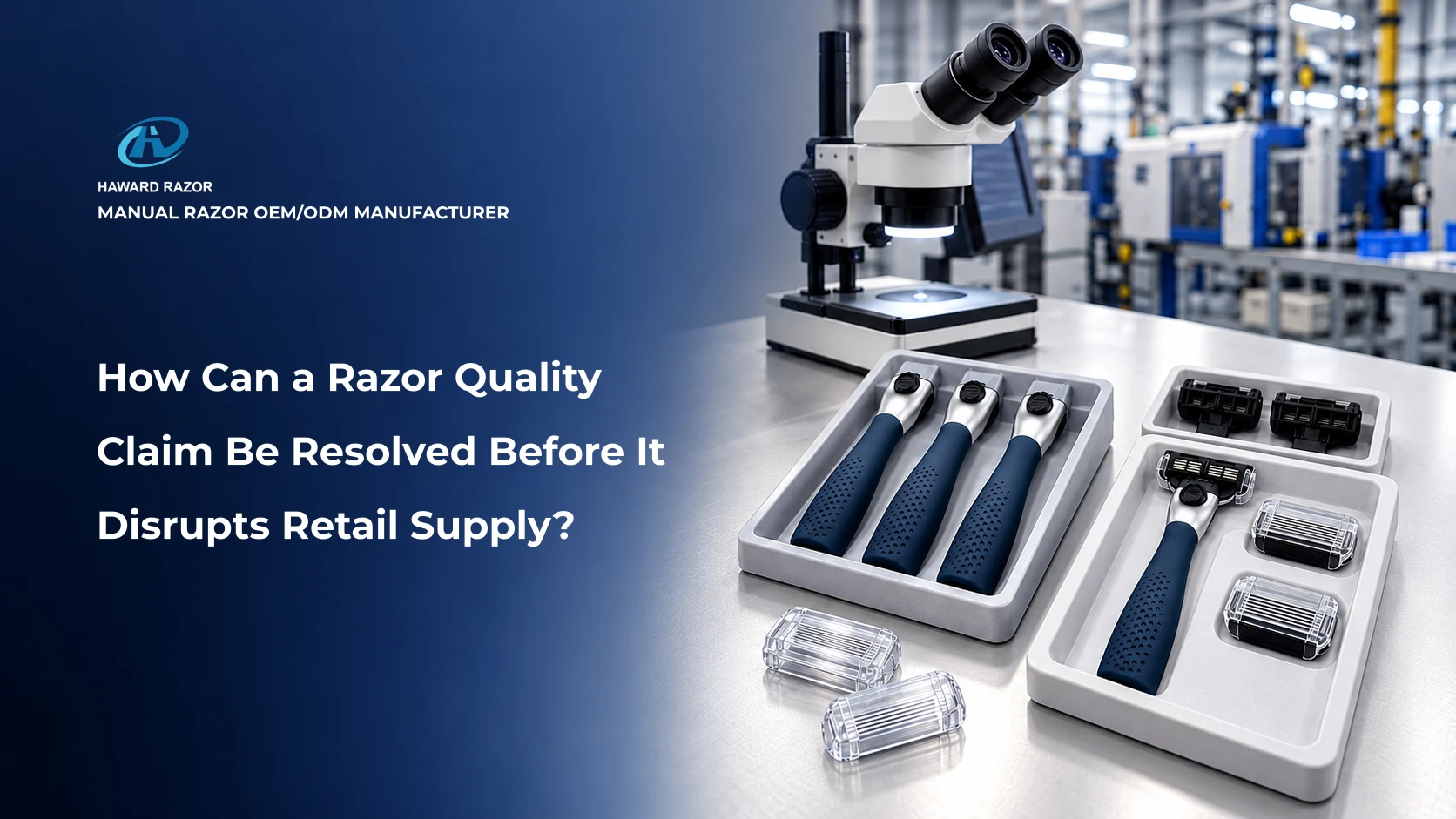Razor injection molding defects inspection for molded handles, caps and cartridge components