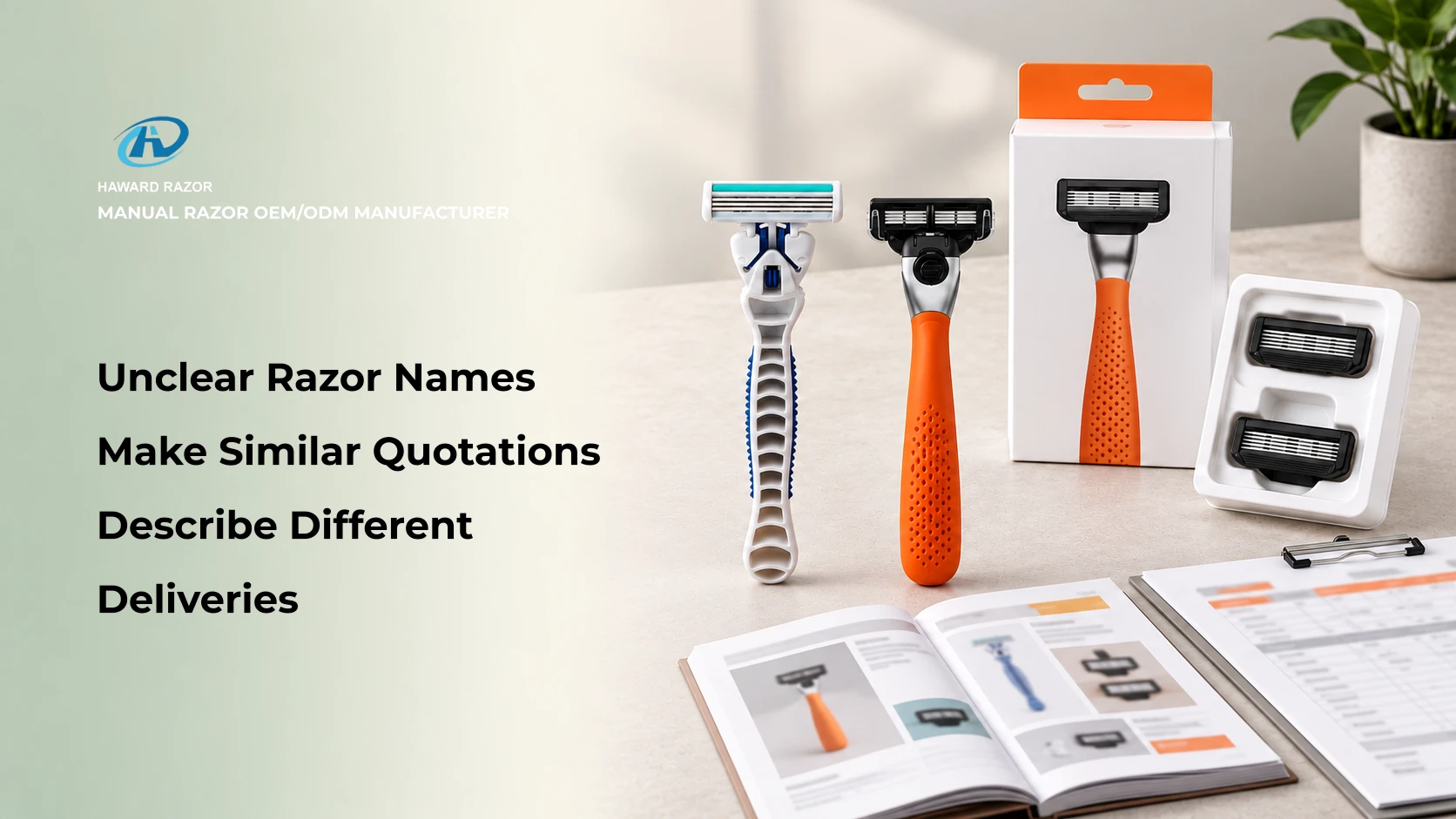 Razor product terminology for disposable razors, refillable handles and replacement cartridges
