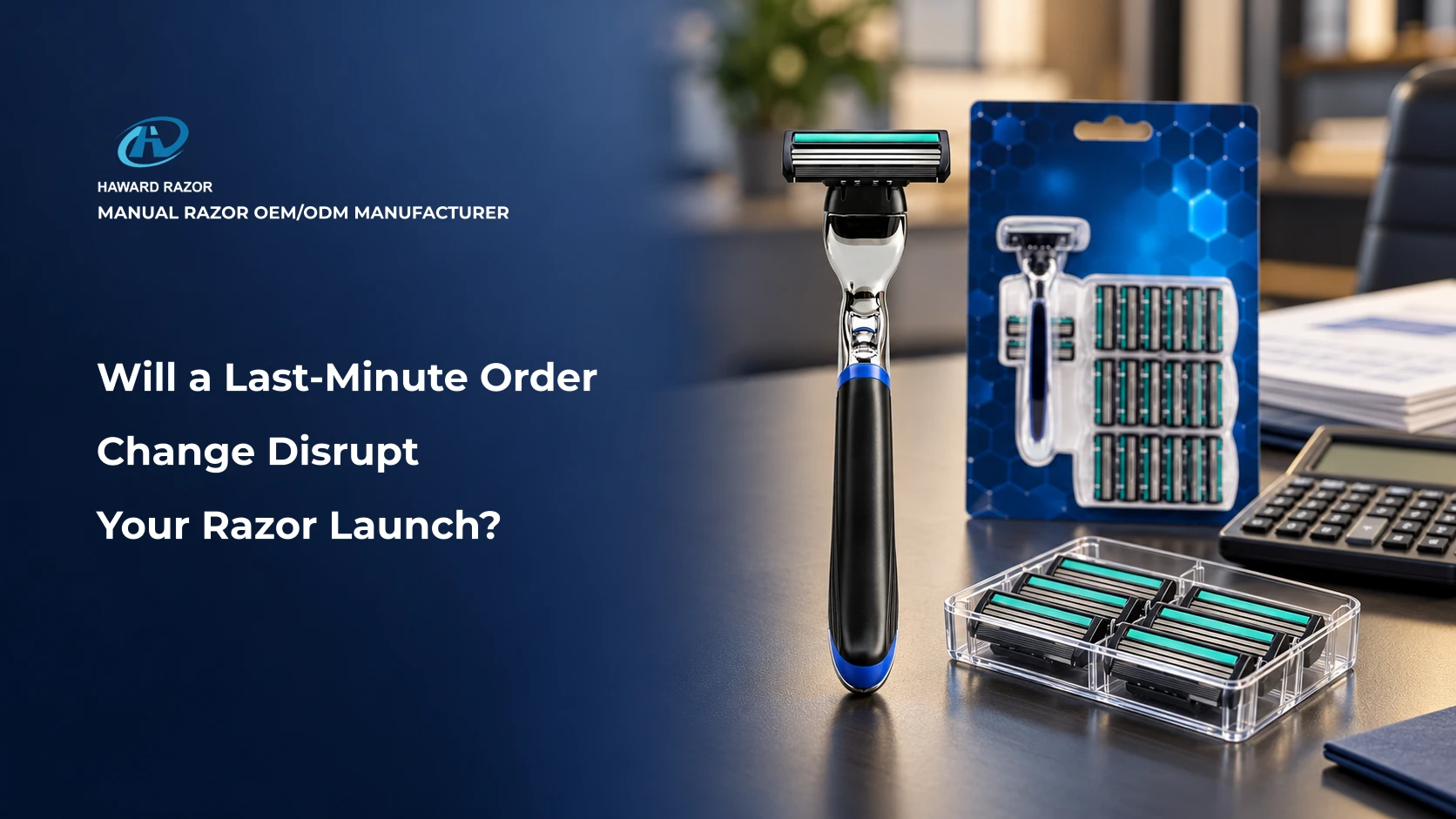 Razor purchase order change control for quantities, delivery dates and packaging revisions